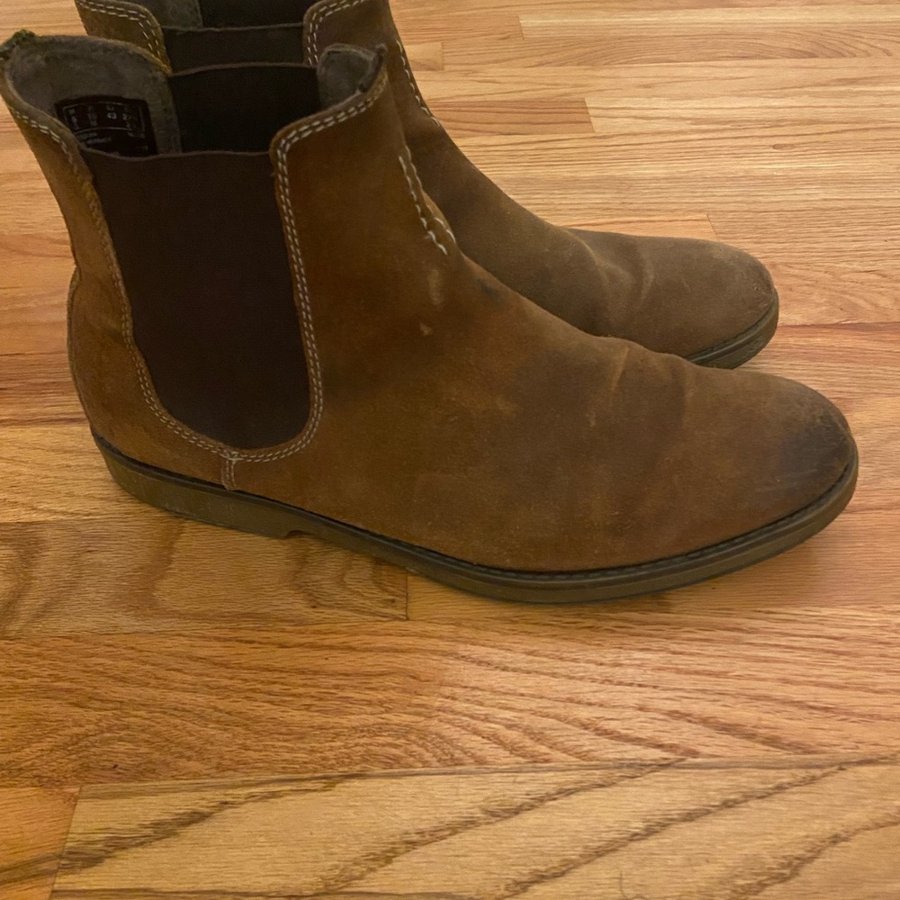 Clarks Men's Suede Brown Ankle Boots
